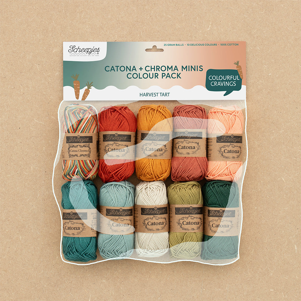 Scheepjes Catona & Chroma Mini Colour Pack 10x25g
