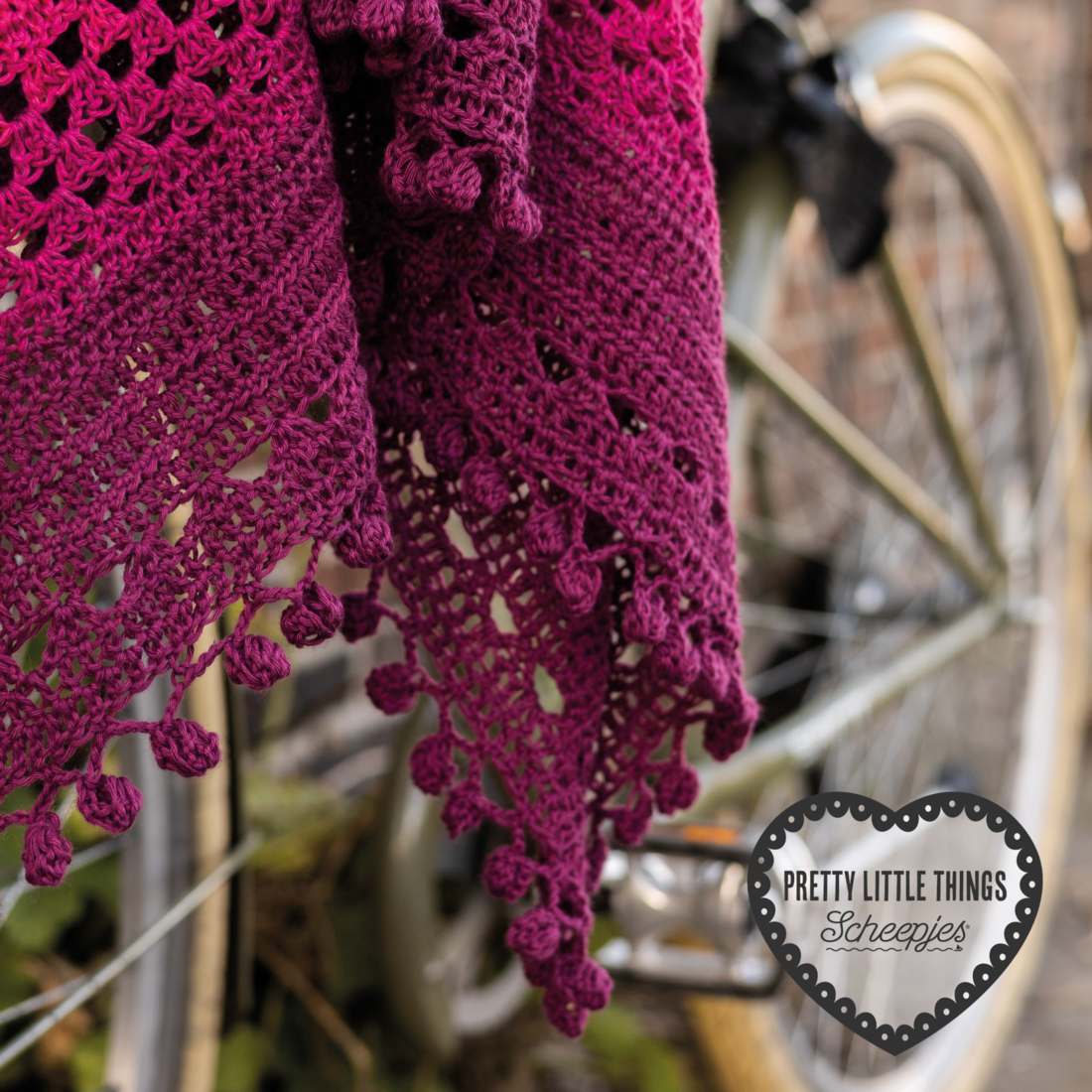 Pretty Little Things - Number 39 - Crochet Bobble Shawl Digital Pattern