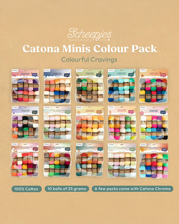 Scheepjes Catona & Chroma Mini Colour Pack 10x25g