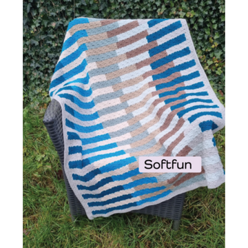 Scheepjes MAL Crochet in my DNA - Softfun Blue/Brown Version