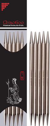 ChiaoGoo Stainless Steel Double Point - 6"(15cm) 3.25mm