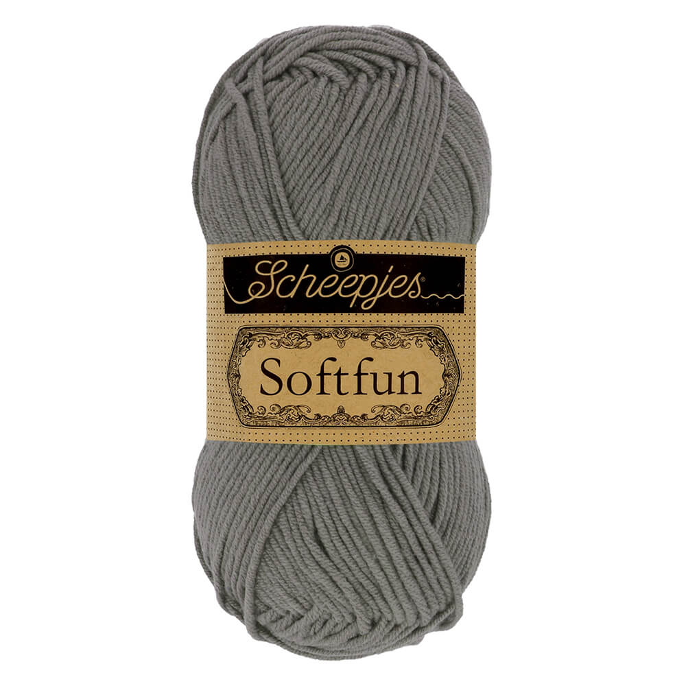 Scheepjes Softfun - Dove - Nitti Yarns - Amigurumi - Crochet - Knitting - Cotton Acrylic Yarn - 8 Ply - NZ