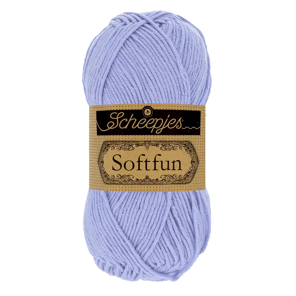 Scheepjes Softfun - Violet - Nitti Yarns - Amigurumi - Crochet - Knitting - Cotton Acrylic Yarn - 8 Ply - NZ
