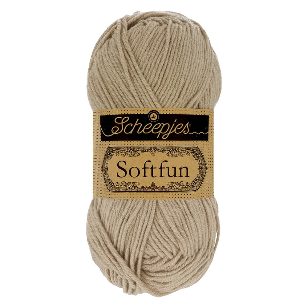 Scheepjes Softfun - Wheat - Nitti Yarns - Amigurumi - Crochet - Knitting - Cotton Acrylic Yarn - 8 Ply - NZ