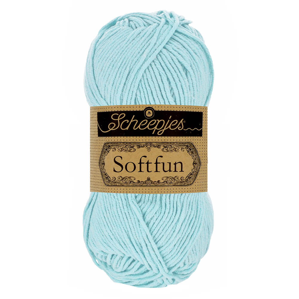 Scheepjes Softfun - Sky - Nitti Yarns - Amigurumi - Crochet - Knitting - Cotton Acrylic Yarn - 8 Ply - NZ