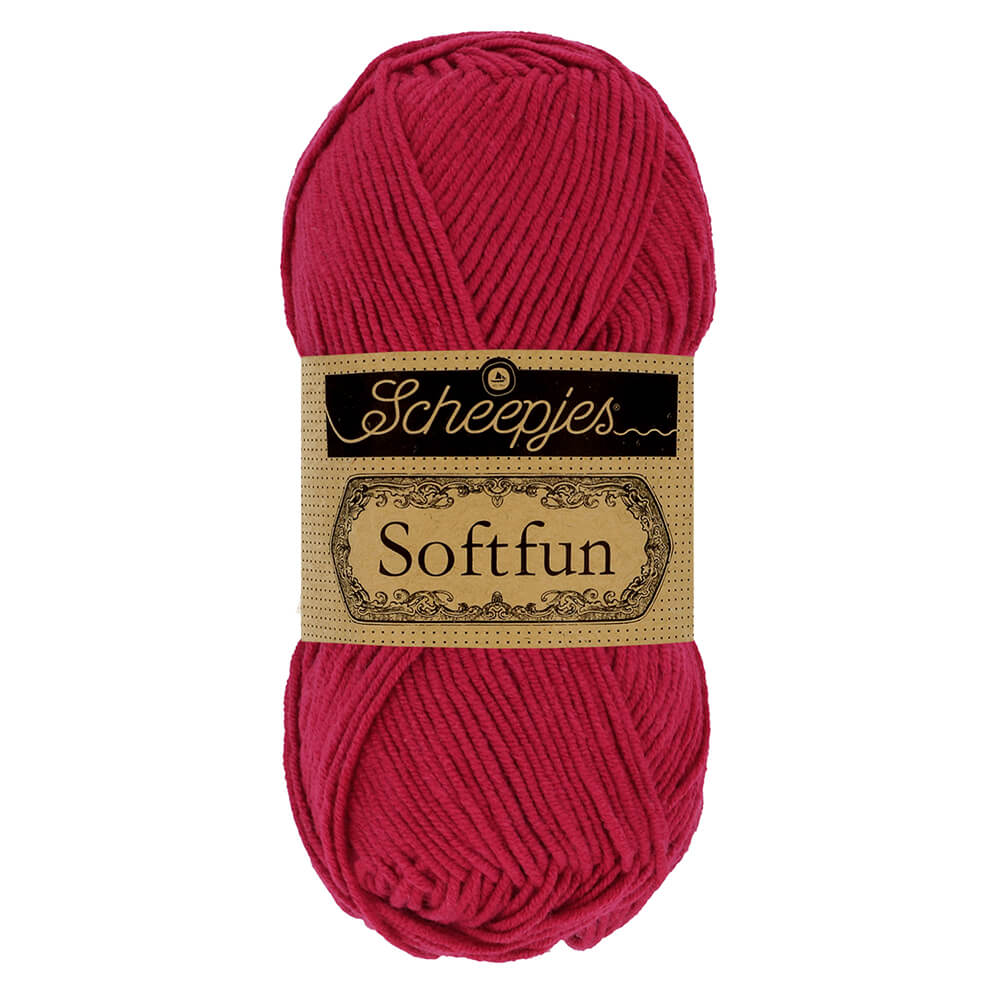 Scheepjes Softfun - Jam - Nitti Yarns - Amigurumi - Crochet - Knitting - Cotton Acrylic Yarn - 8 Ply - NZ