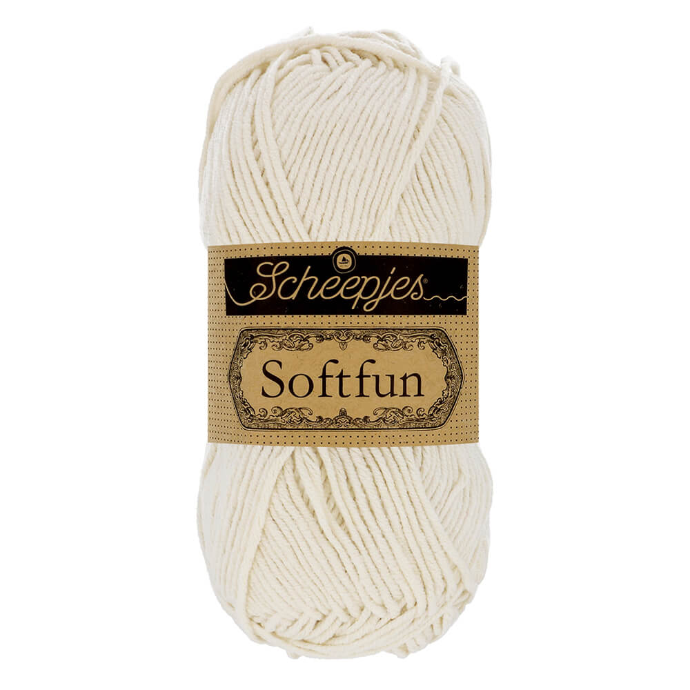 Scheepjes Softfun - Latte - Nitti Yarns - Amigurumi - Crochet - Knitting - Cotton Acrylic Yarn - 8 Ply - NZ