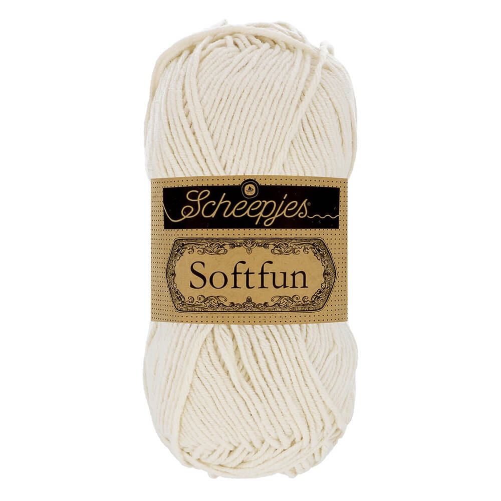Scheepjes Softfun - Latte - Nitti Yarns - Amigurumi - Crochet - Knitting - Cotton Acrylic Yarn - 8 Ply - NZ