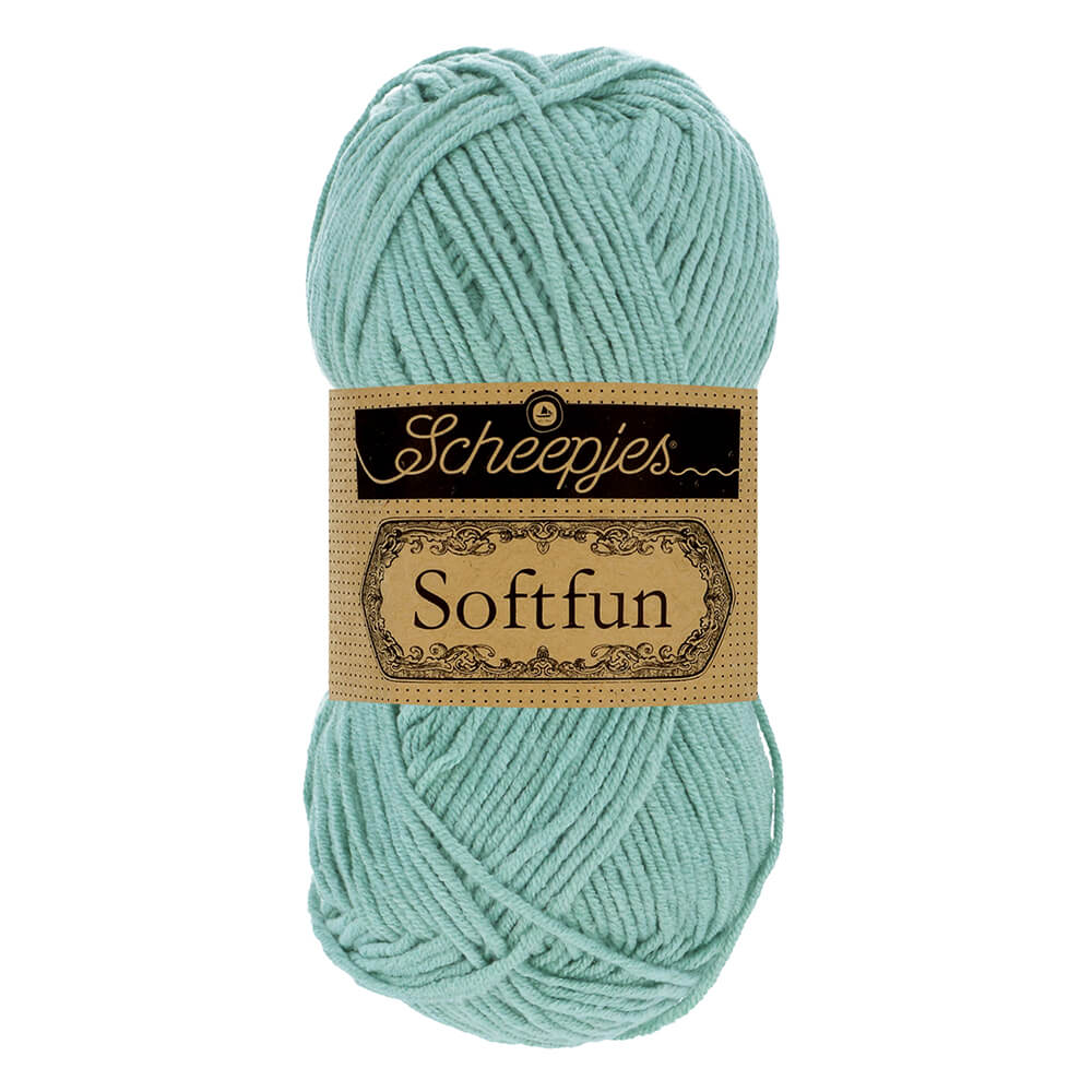 Scheepjes Softfun - Sea Mist - Nitti Yarns - Amigurumi - Crochet - Knitting - Cotton Acrylic Yarn - 8 Ply - NZ