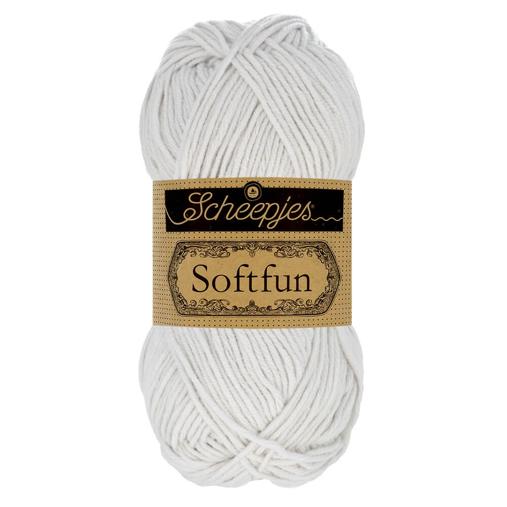 Scheepjes Softfun - Mist - Nitti Yarns - Amigurumi - Crochet - Knitting - Cotton Acrylic Yarn - 8 Ply - NZ