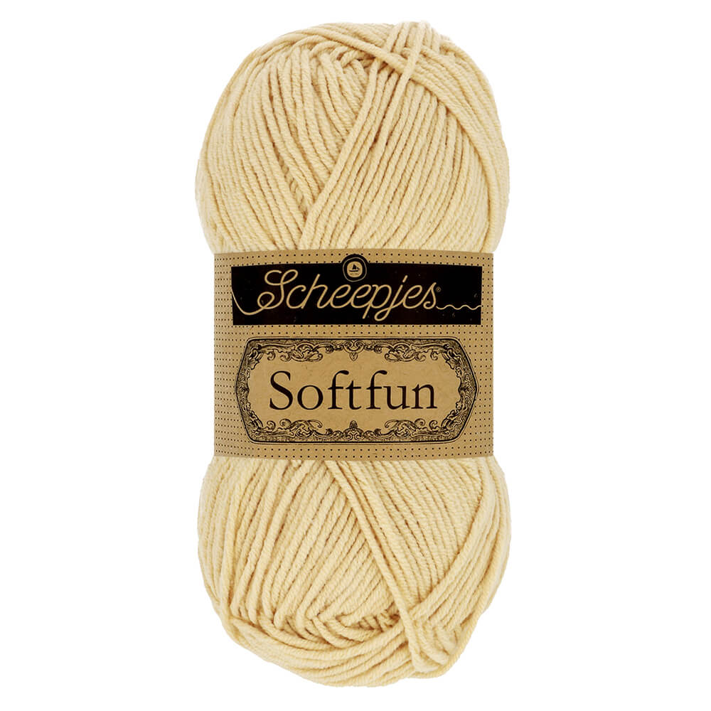 Scheepjes Softfun - Tortilla - Nitti Yarns - Amigurumi - Crochet - Knitting - Cotton Acrylic Yarn - 8 Ply - NZ
