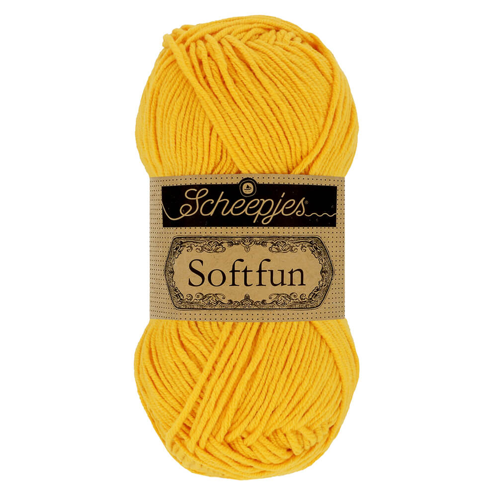 Scheepjes Softfun - Bumblebee - Nitti Yarns - Amigurumi - Crochet - Knitting - Cotton Acrylic Yarn - 8 Ply - NZ