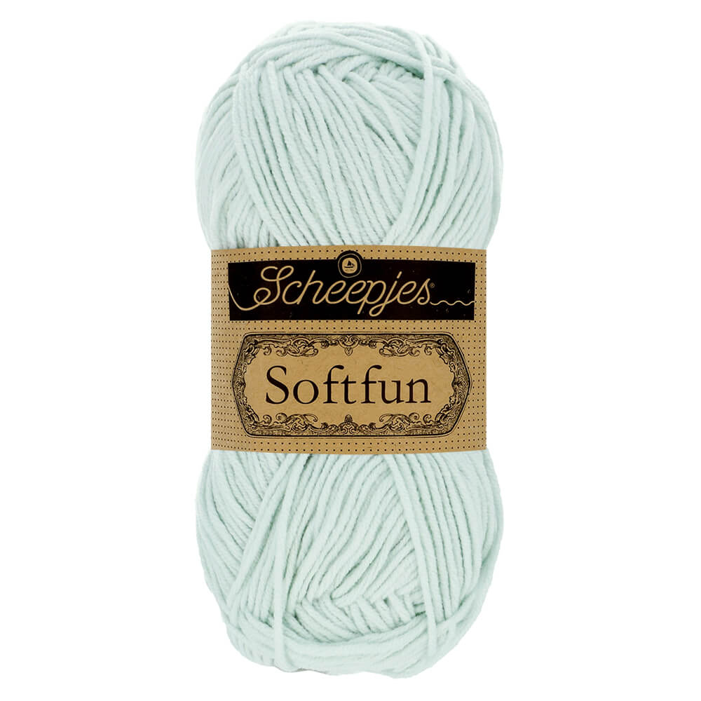 Scheepjes Softfun - Glacial Mist - Nitti Yarns - Amigurumi - Crochet - Knitting - Cotton Acrylic Yarn - 8 Ply - NZ