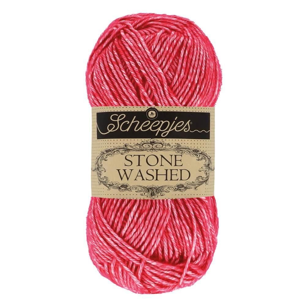 Scheepjes Stone Washed - Red Jasper - Nitti Yarns - Amigurumi - Crochet - Knitting - Cotton Acrylic Yarn - 5 Ply - NZ