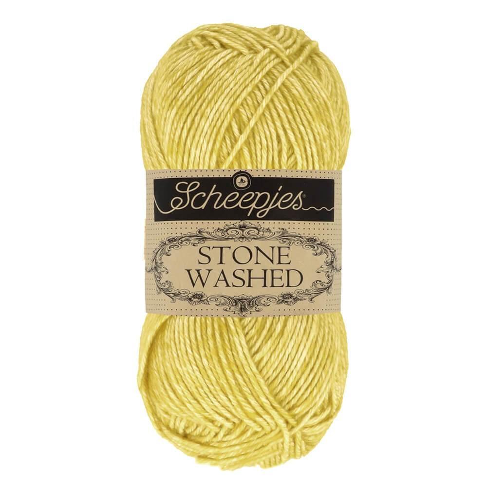 Scheepjes Stone Washed - Lemon Quartz - Nitti Yarns - Amigurumi - Crochet - Knitting - Cotton Acrylic Yarn - 5 Ply - NZ