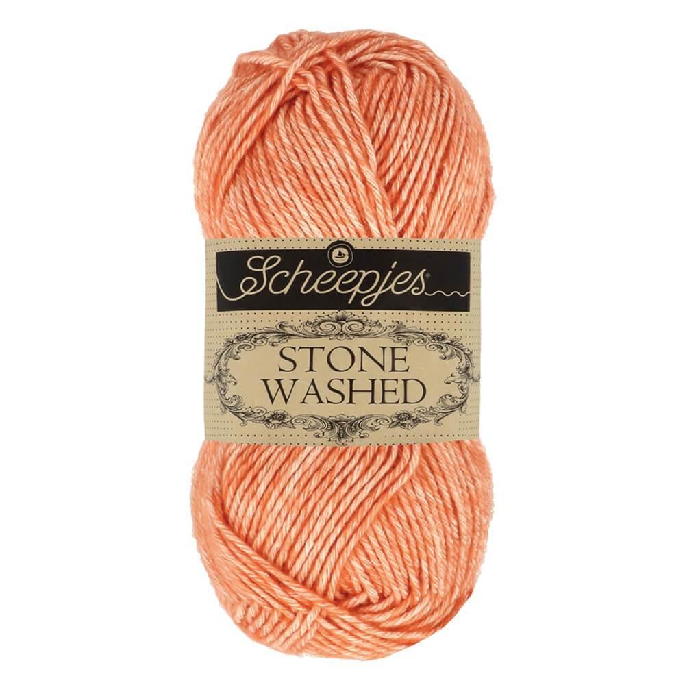 Scheepjes Stone Washed - Coral - Nitti Yarns - Amigurumi - Crochet - Knitting - Cotton Acrylic Yarn - 5 Ply - NZ
