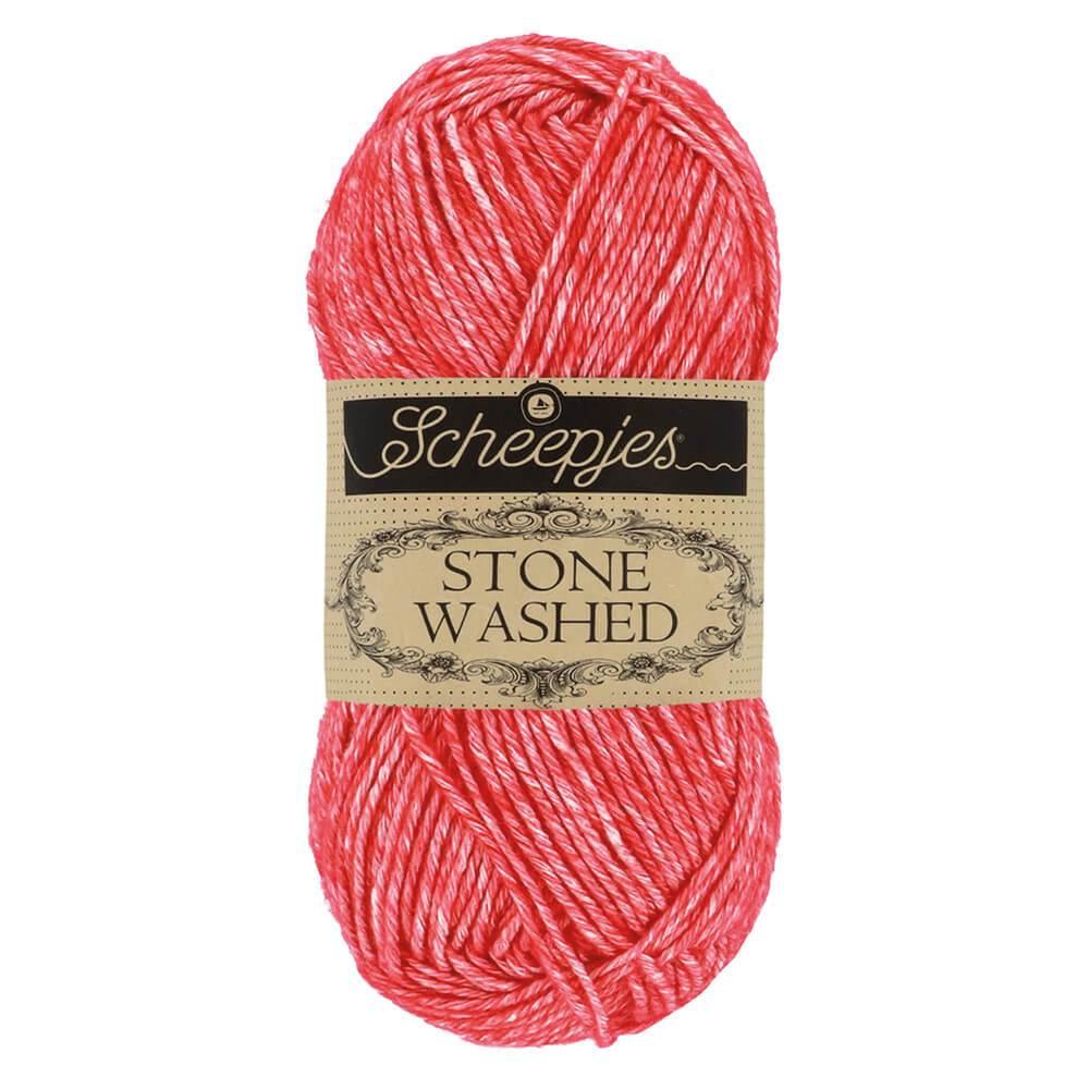 Scheepjes Stone Washed - Carnelian - Nitti Yarns - Amigurumi - Crochet - Knitting - Cotton Acrylic Yarn - 5 Ply - NZ