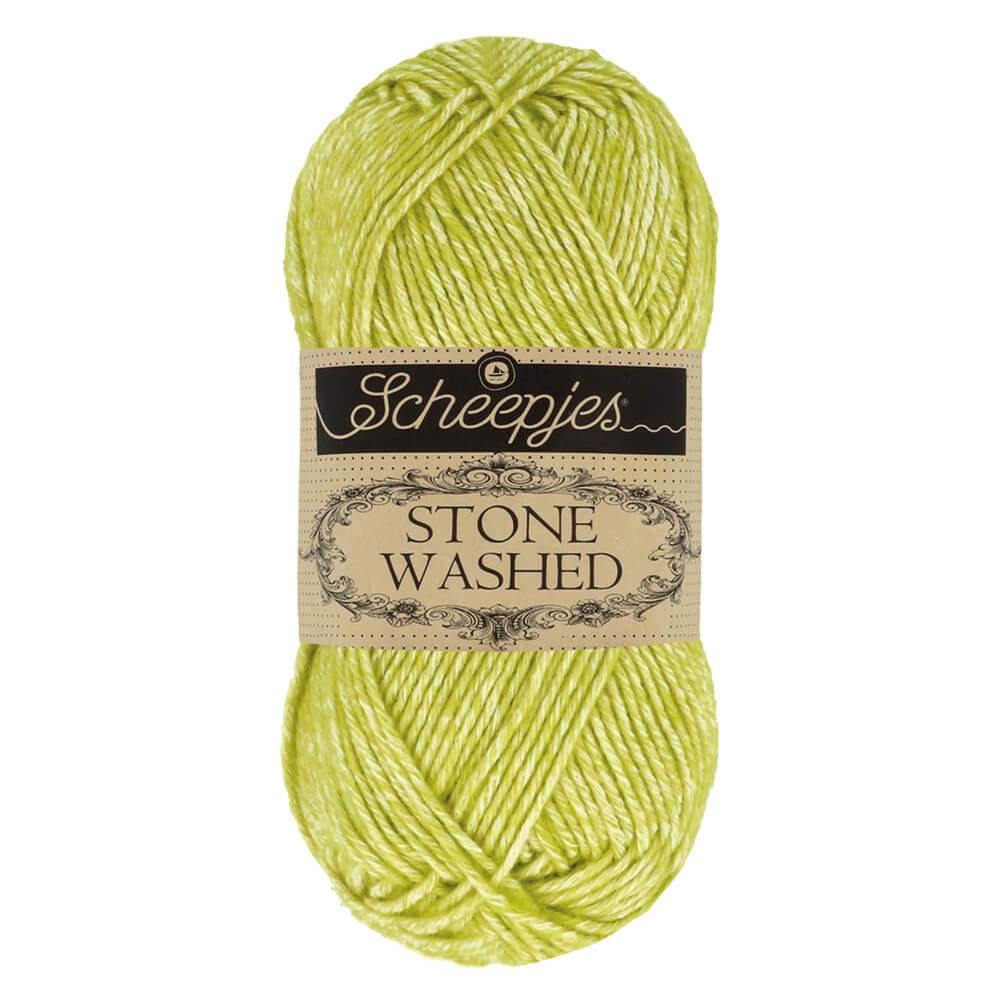Scheepjes Stone Washed - Peridot - Nitti Yarns - Amigurumi - Crochet - Knitting - Cotton Acrylic Yarn - 5 Ply - NZ