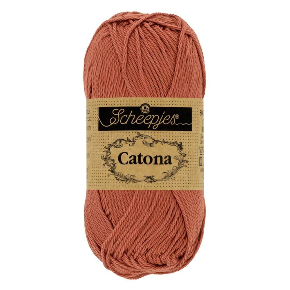 Scheepjes Catona - Brick Red - Nitti Yarns - Amigurumi - Crochet - Knitting - Cotton Yarn NZ