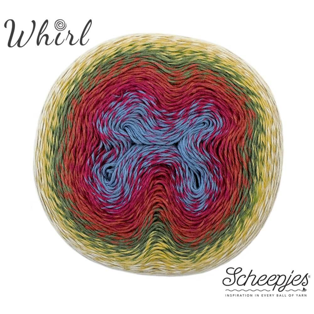 Scheepjes Whirl - Rhubarb Bumble - Nitti Yarns - Amigurumi - Crochet - Knitting - Cotton Acrylic Yarn - 4 Ply - NZ