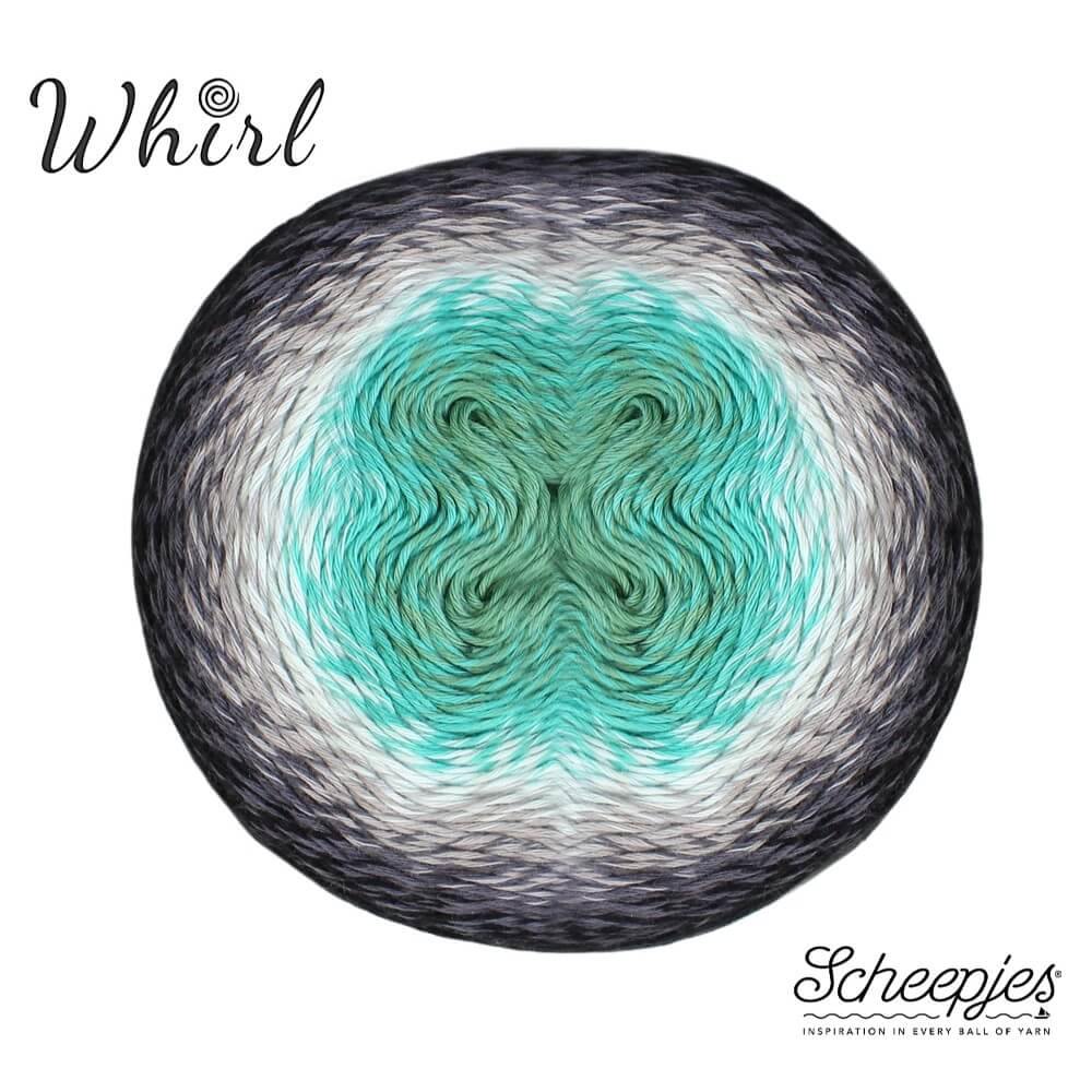 Scheepjes Whirl - Minty Black Velvet - Nitti Yarns - Amigurumi - Crochet - Knitting - Cotton Acrylic Yarn - 4 Ply - NZ