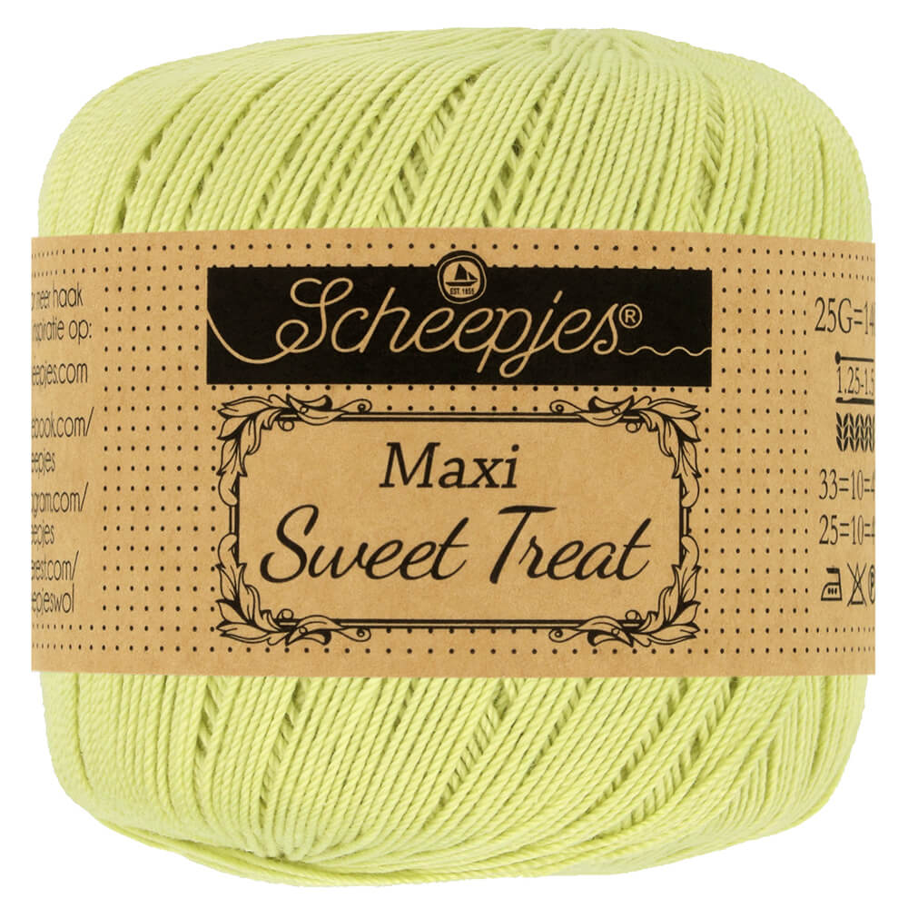 Scheepjes Maxi Sweet Treat - Lime Juice - Nitti Yarns - Amigurumi - Crochet - Knitting - Cotton Yarn - Crochet Thread - 2 Ply - NZ
