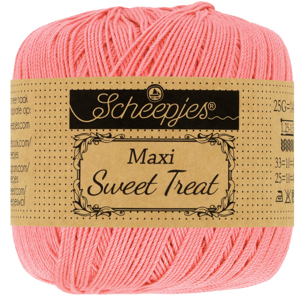 Scheepjes Maxi Sweet Treat - Soft Rosa - Nitti Yarns - Amigurumi - Crochet - Knitting - Cotton Yarn - Crochet Thread - 2 Ply - NZ