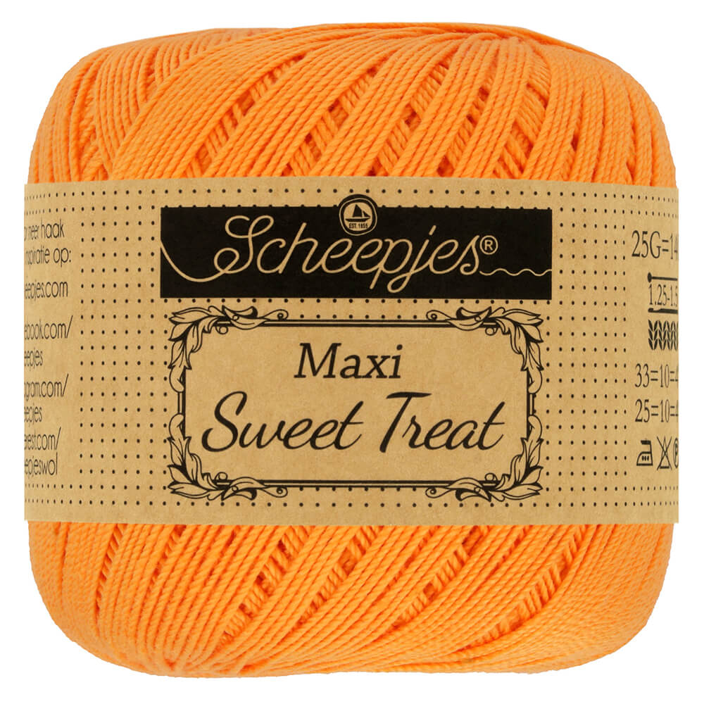 Scheepjes Maxi Sweet Treat - Sweet Orange - Nitti Yarns - Amigurumi - Crochet - Knitting - Cotton Yarn - Crochet Thread - 2 Ply - NZ
