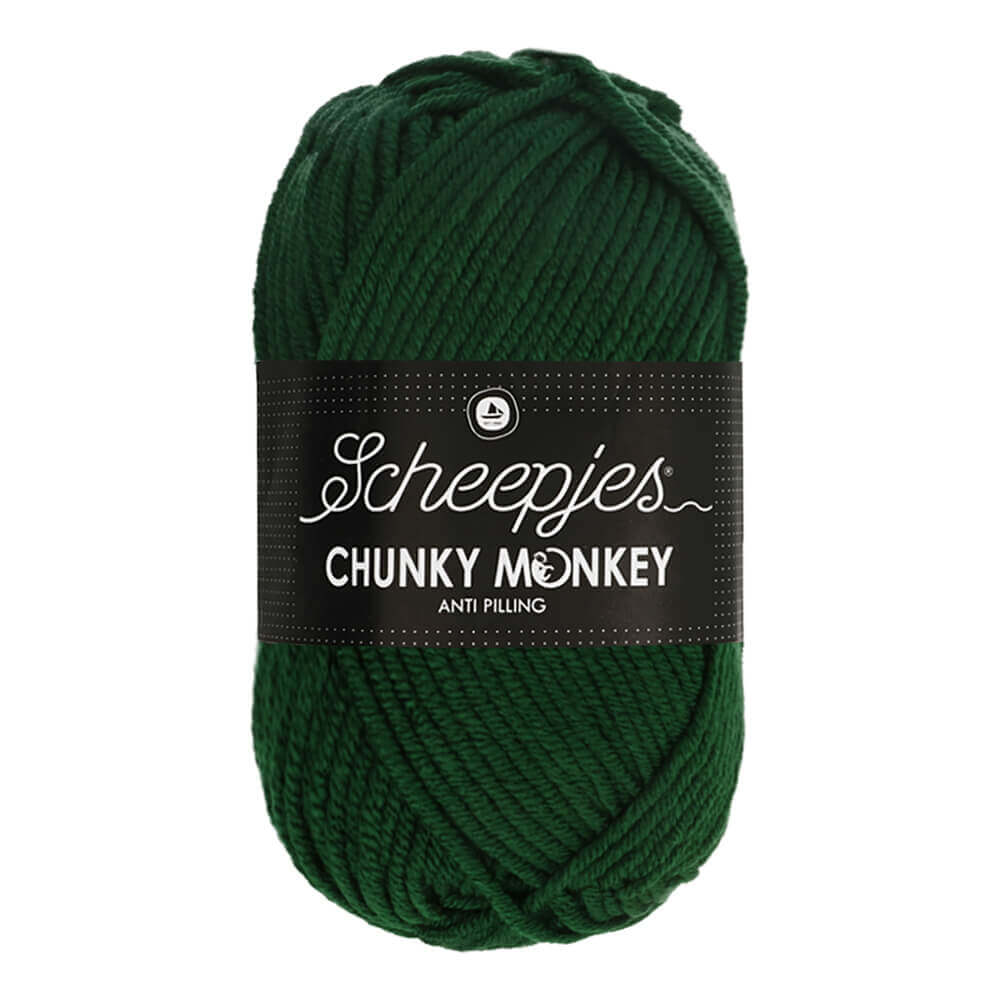 Scheepjes Chunky Monkey - Pine - Nitti Yarns - Amigurumi - Crochet - Knitting - Acrylic Yarn - 10 Ply - NZ