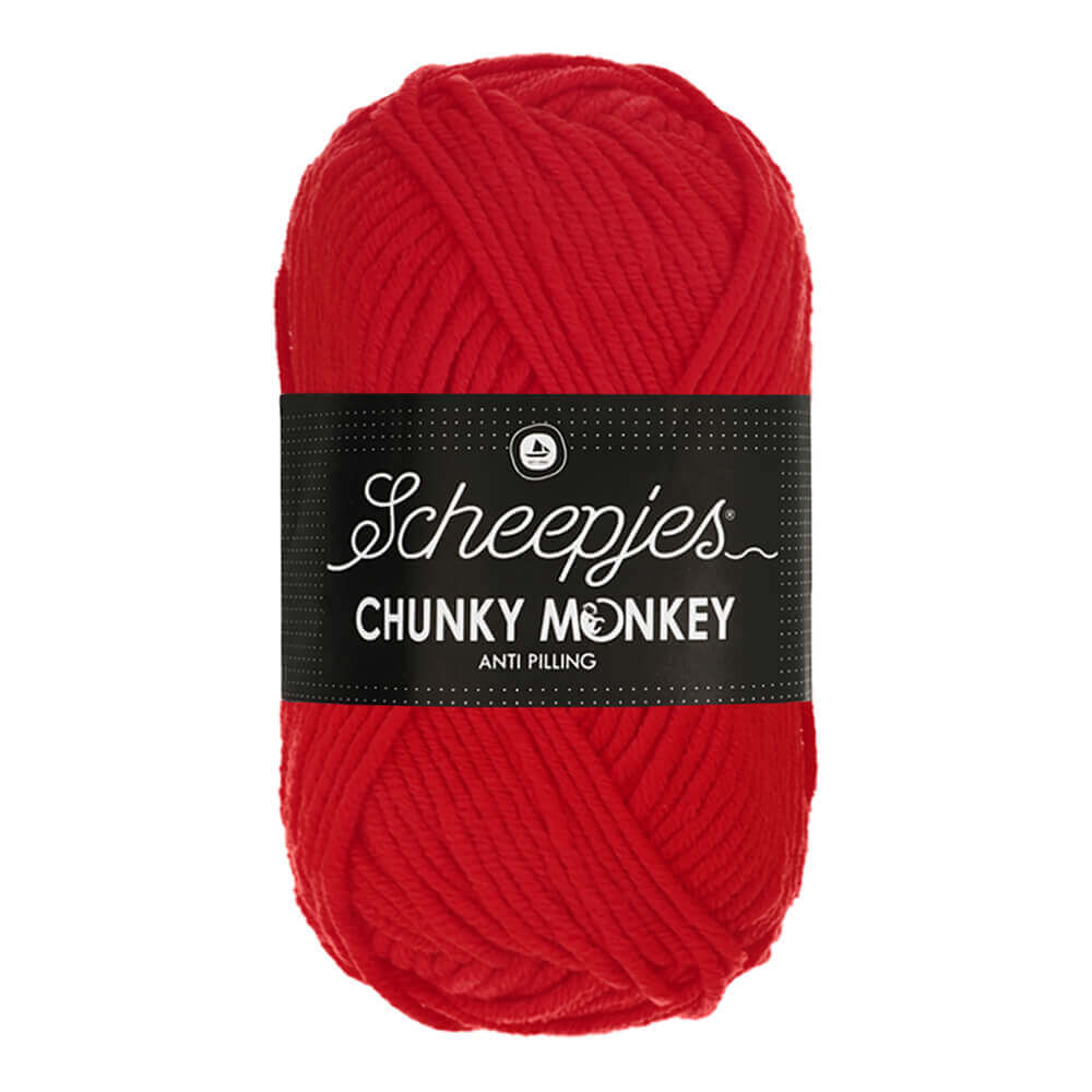 Scheepjes Chunky Monkey - Scarlet - Nitti Yarns - Amigurumi - Crochet - Knitting - Acrylic Yarn - 10 Ply - NZ