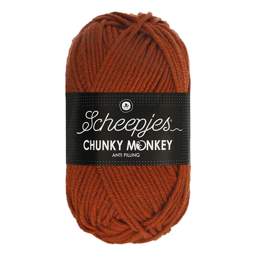 Scheepjes Chunky Monkey - Rust - Nitti Yarns - Amigurumi - Crochet - Knitting - Acrylic Yarn - 10 Ply - NZ