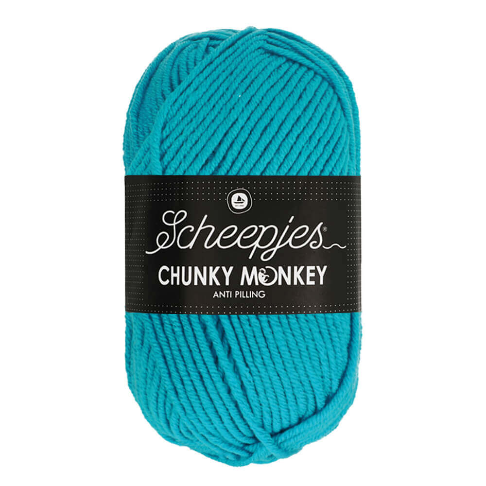 Scheepjes Chunky Monkey - Turquoise - Nitti Yarns - Amigurumi - Crochet - Knitting - Acrylic Yarn - 10 Ply - NZ