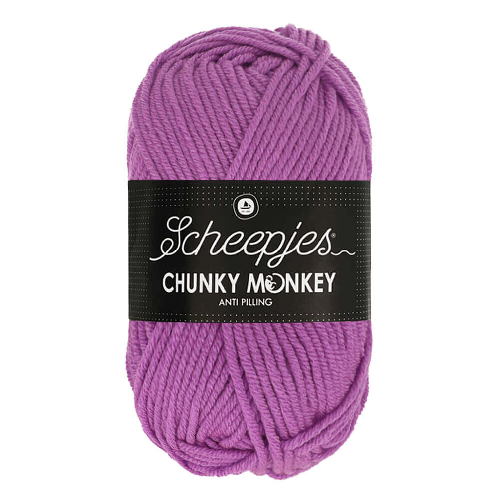 Scheepjes Chunky Monkey - Wild Orchid - Nitti Yarns - Amigurumi - Crochet - Knitting - Acrylic Yarn - 10 Ply - NZ