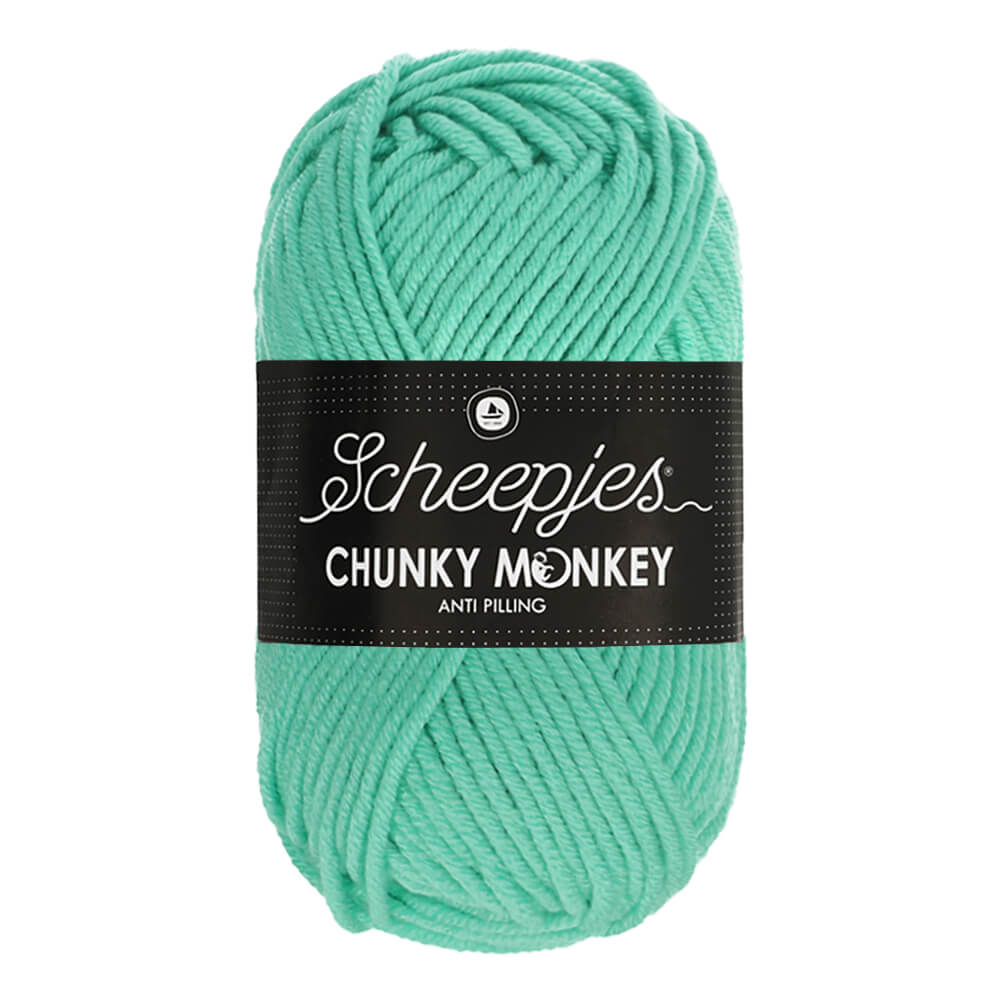Scheepjes Chunky Monkey - Aqua - Nitti Yarns - Amigurumi - Crochet - Knitting - Acrylic Yarn - 10 Ply - NZ