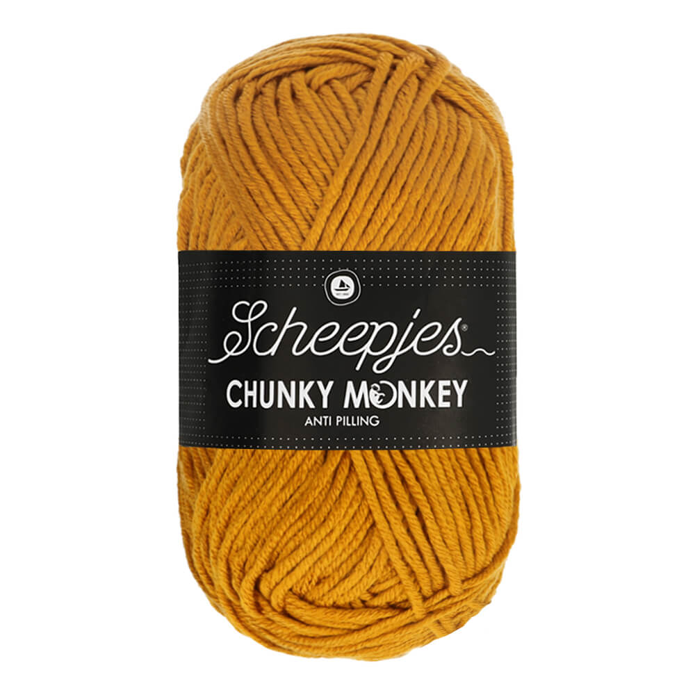 Scheepjes Chunky Monkey - Ochre - Nitti Yarns - Amigurumi - Crochet - Knitting - Acrylic Yarn - 10 Ply - NZ
