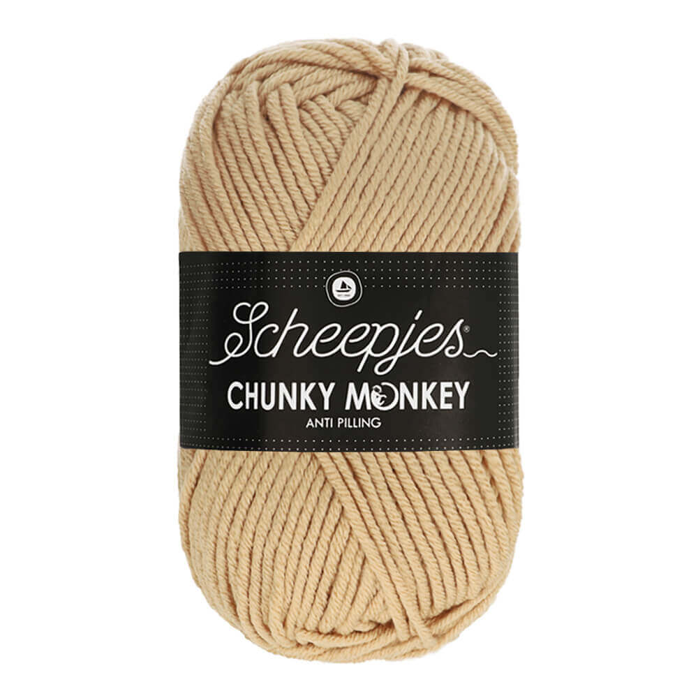 Scheepjes Chunky Monkey - Camel - Nitti Yarns - Amigurumi - Crochet - Knitting - Acrylic Yarn - 10 Ply - NZ
