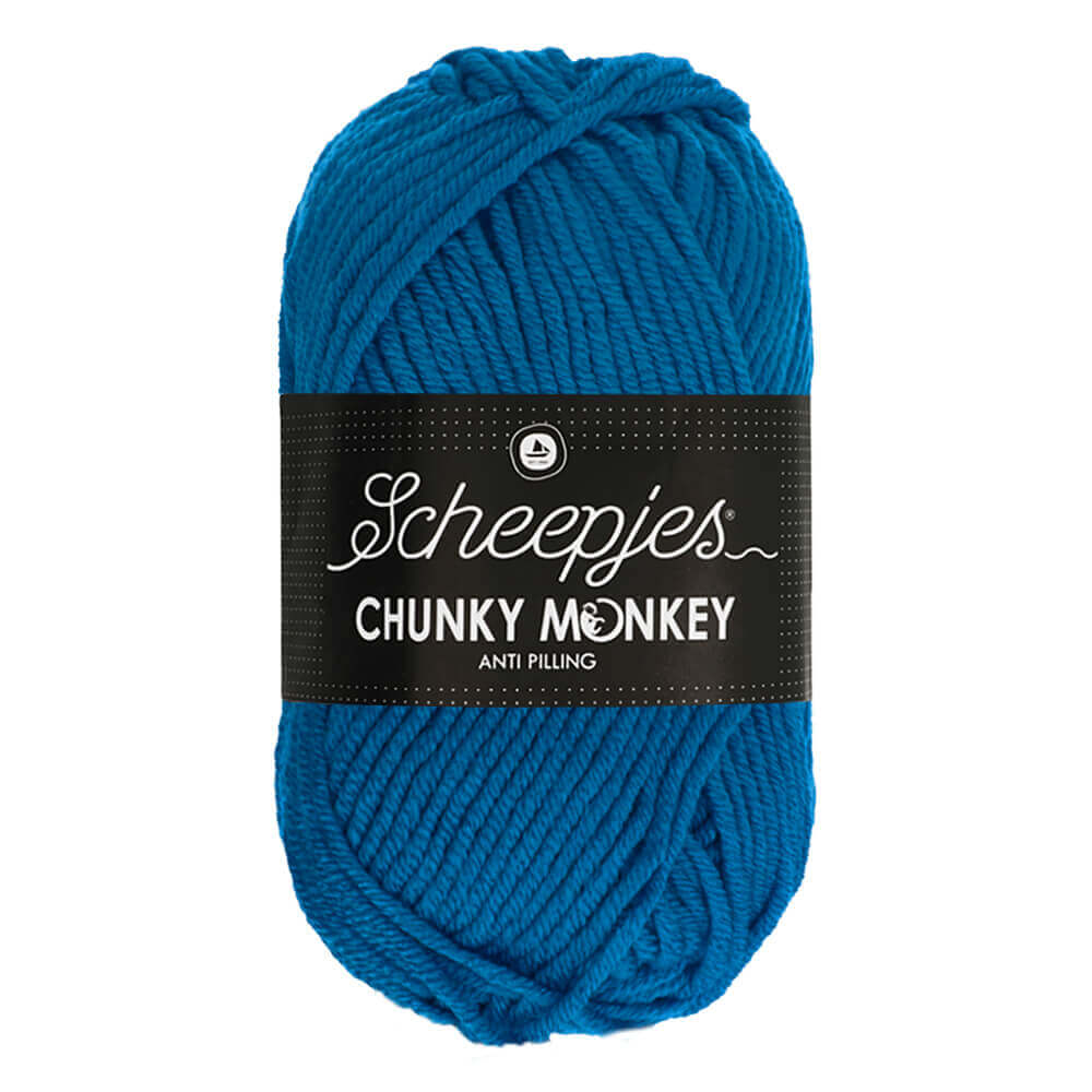 Scheepjes Chunky Monkey - Ultramarine - Nitti Yarns - Amigurumi - Crochet - Knitting - Acrylic Yarn - 10 Ply - NZ