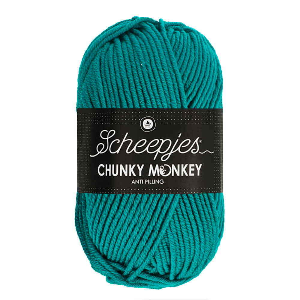Scheepjes Chunky Monkey - Ocean - Nitti Yarns - Amigurumi - Crochet - Knitting - Acrylic Yarn - 10 Ply - NZ