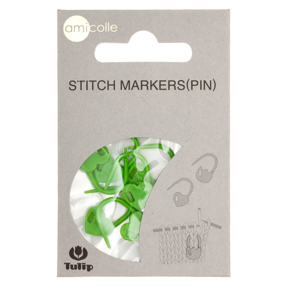 Tulip Stitch Markers - Heart - Nitti Yarns - NZ